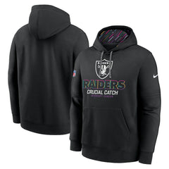 Las Vegas Raiders 2024 NFL Crucial Catch Club Pullover Hoodie - Black Hoodies