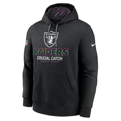 Las Vegas Raiders 2024 NFL Crucial Catch Club Pullover Hoodie - Black Hoodies