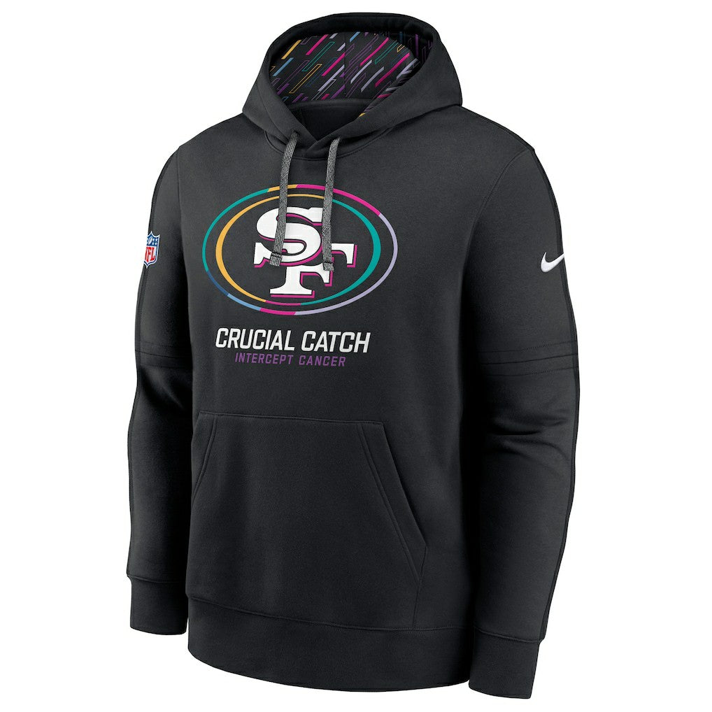 San Francisco 49ers 2024 NFL Crucial Catch Big & Tall Club Pullover Hoodie - Black Hoodies