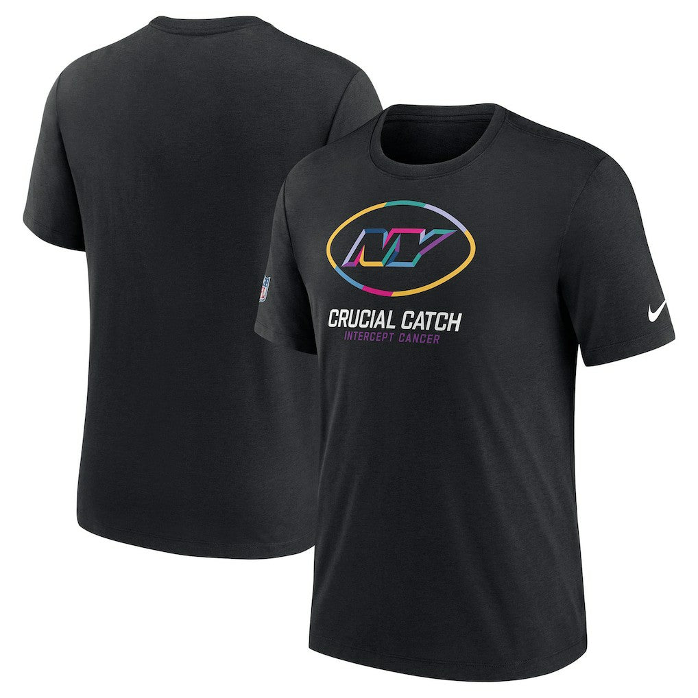 New York Jets 2024 NFL Crucial Catch T-Shirt - Black T-shirts