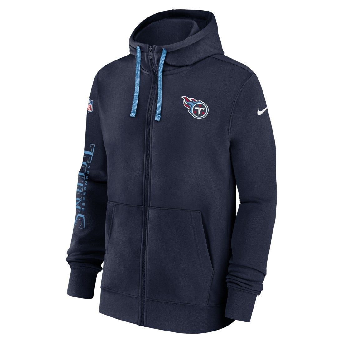 Tennessee Titans 2024 Sideline Club Full-Zip Hoodie - Navy Hoodies