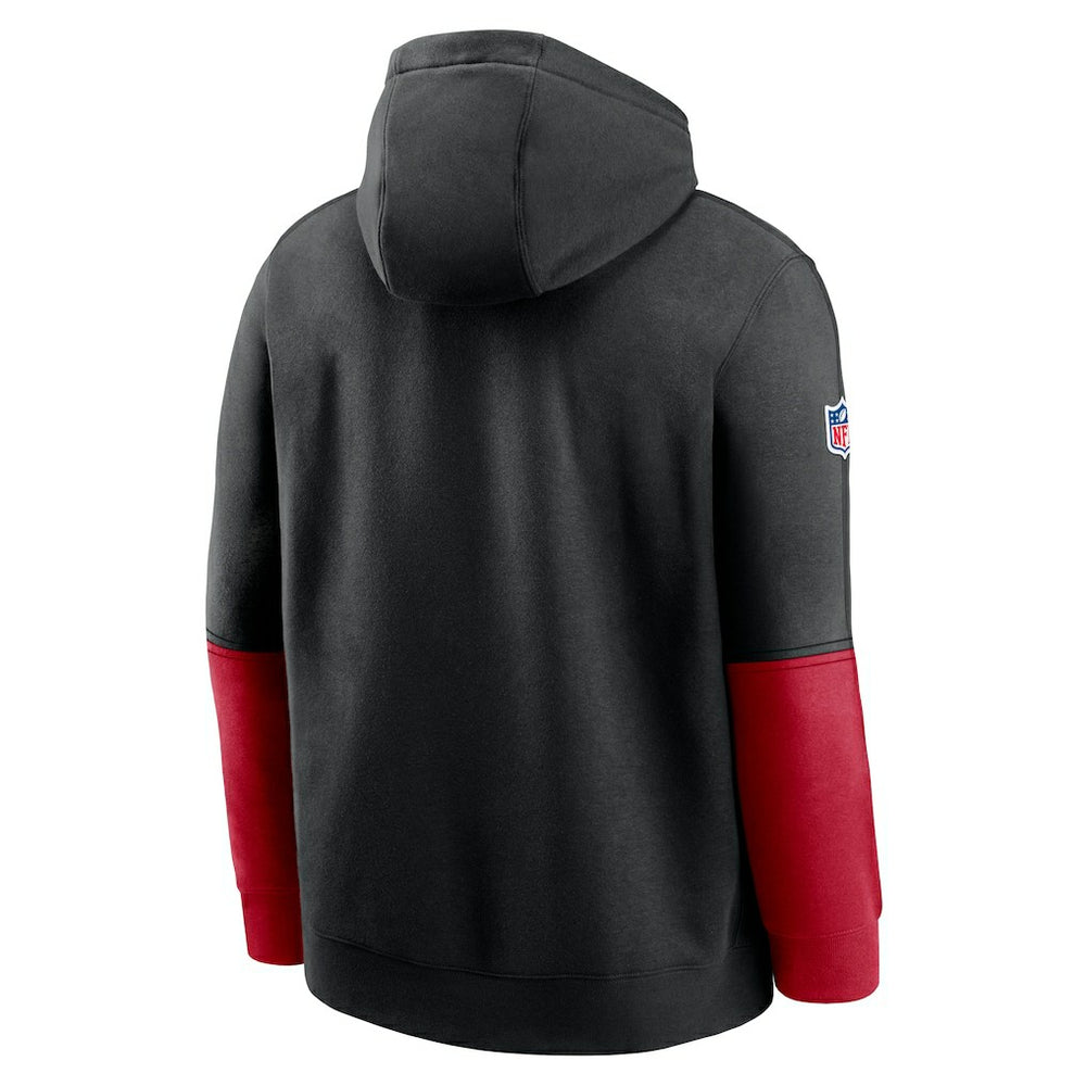Atlanta Falcons 2024 Sideline Club Pullover Hoodie - Black Hoodies