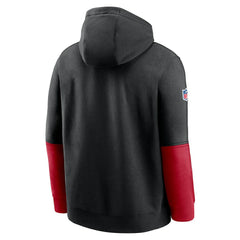 Atlanta Falcons 2024 Sideline Club Pullover Hoodie - Black Hoodies