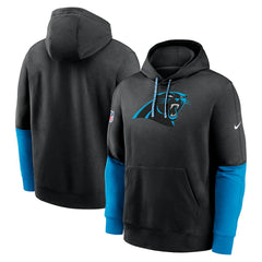 Carolina Panthers 2024 Sideline Club Pullover Hoodie - Black Hoodies