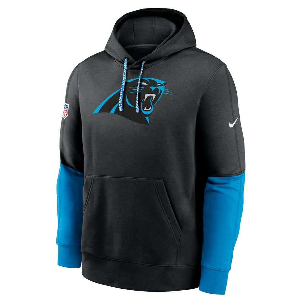 Carolina Panthers 2024 Sideline Club Pullover Hoodie - Black Hoodies