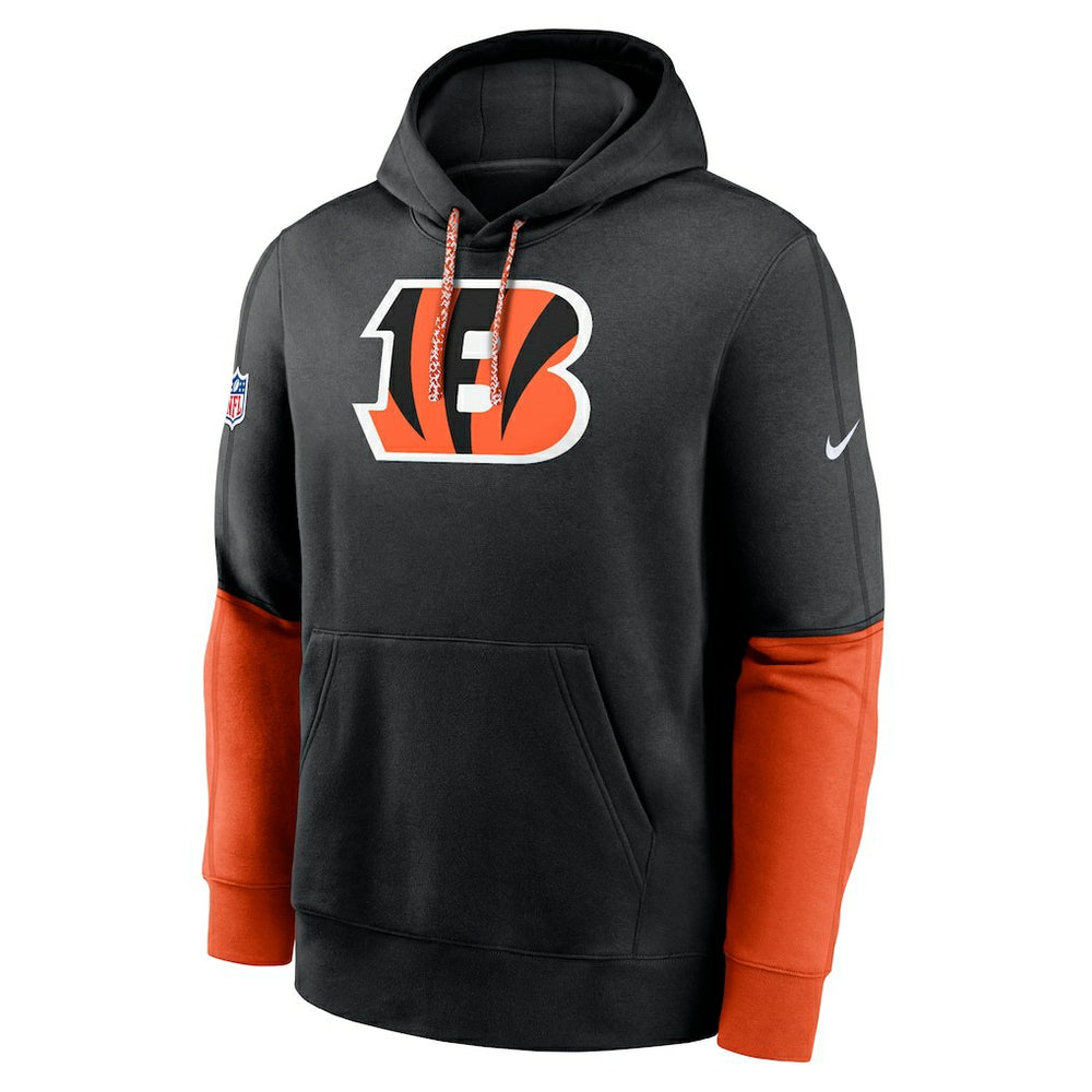Cincinnati Bengals 2024 Sideline Club Pullover Hoodie - Black Hoodies