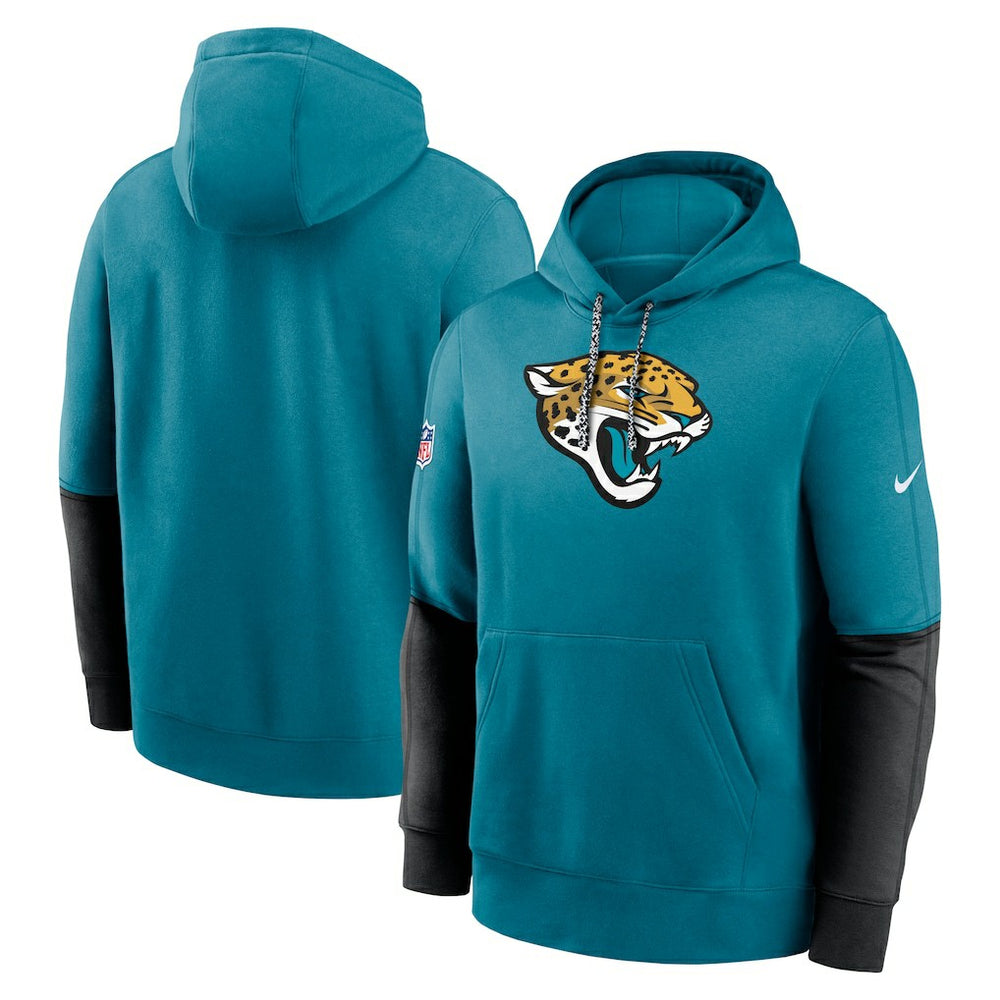 Jacksonville Jaguars 2024 Sideline Club Pullover Hoodie - Teal Hoodies