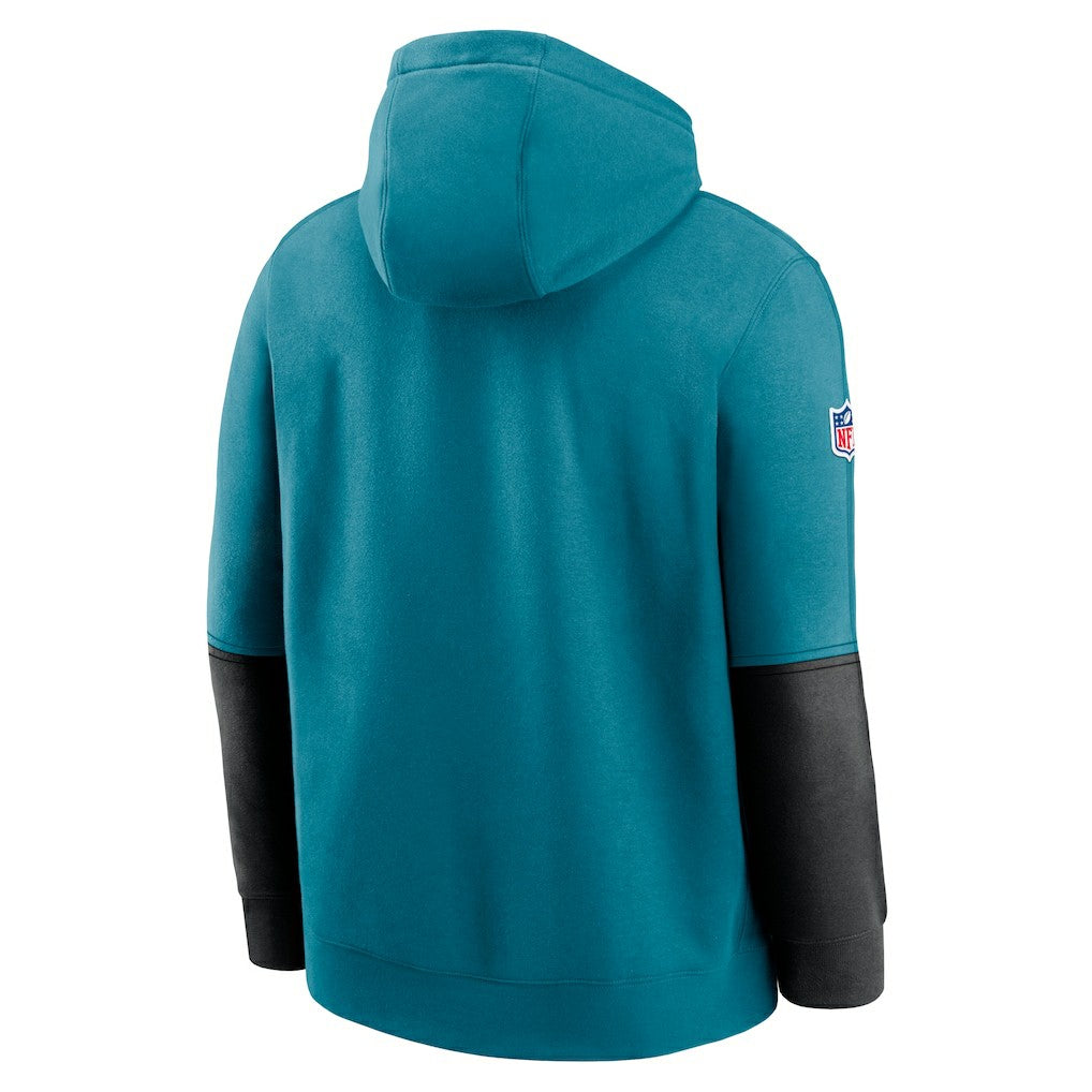 Jacksonville Jaguars 2024 Sideline Club Pullover Hoodie - Teal Hoodies