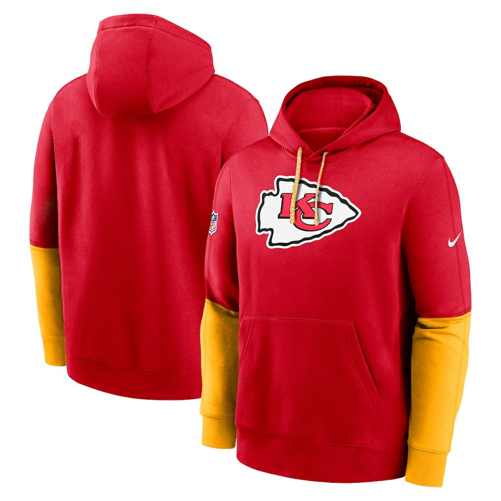 Kansas City Chiefs 2024 Sideline Club Pullover Hoodie - Red Hoodies