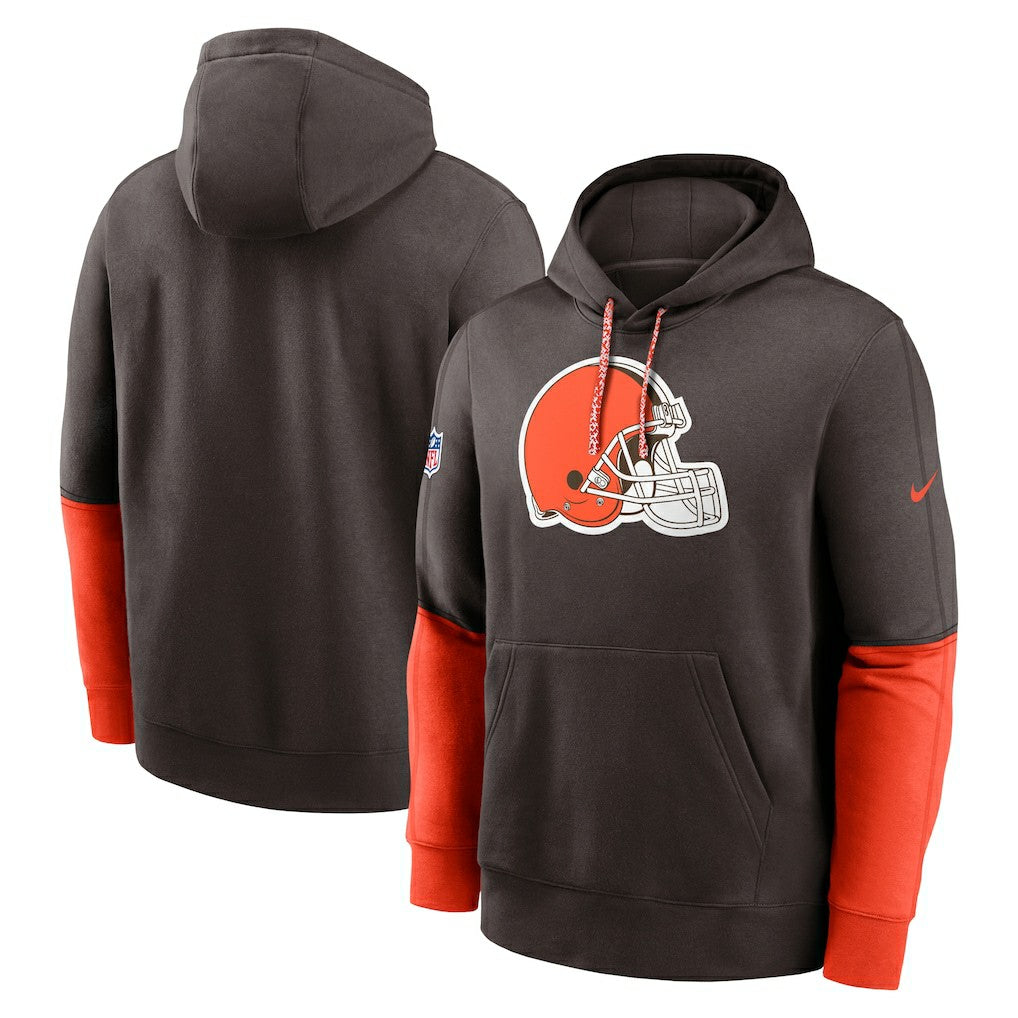 Cleveland Browns 2024 Sideline Club Pullover Hoodie - Brown Hoodies
