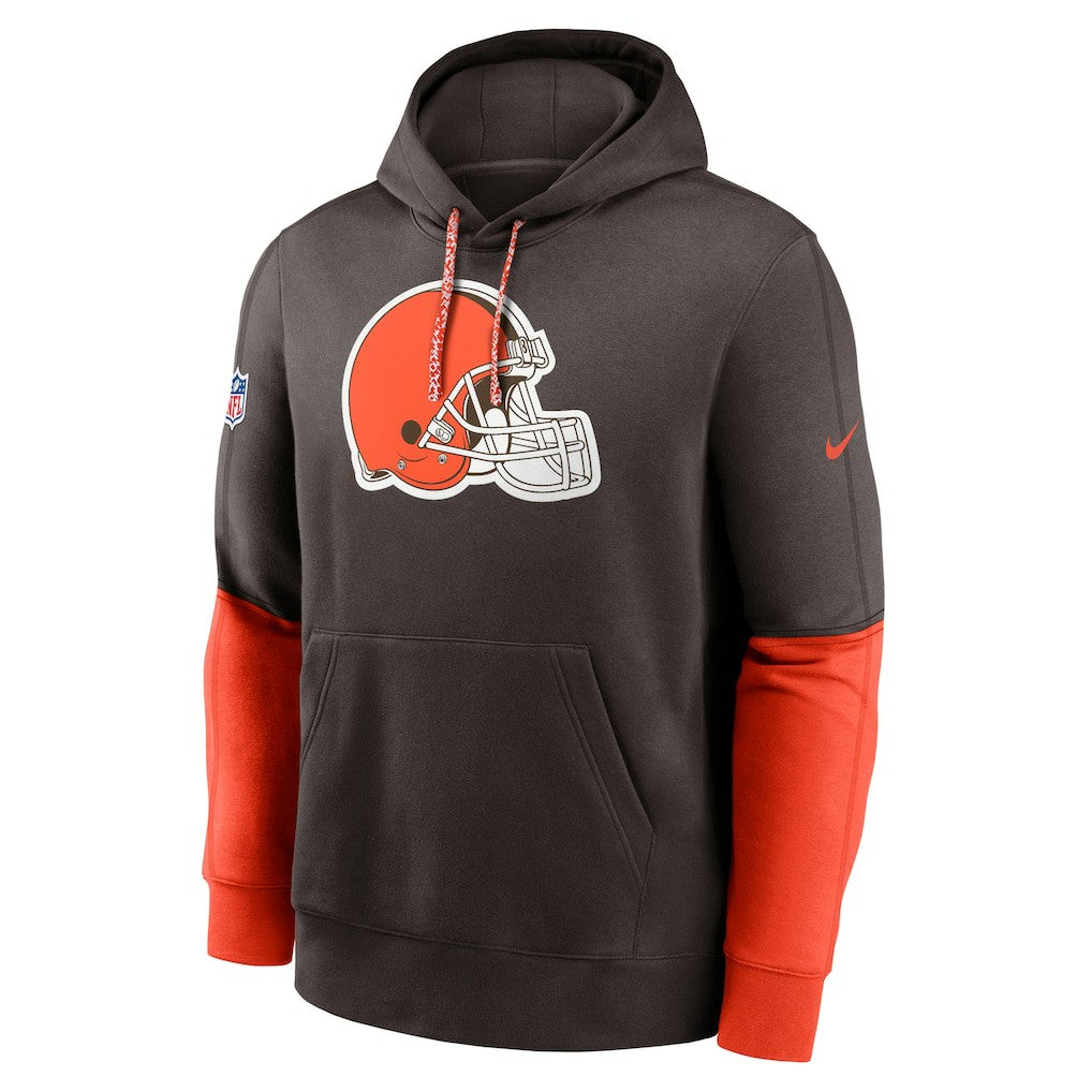 Cleveland Browns 2024 Sideline Club Pullover Hoodie - Brown Hoodies