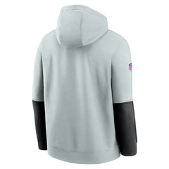 Las Vegas Raiders 2024 Sideline Club Pullover Hoodie - Silver Hoodies
