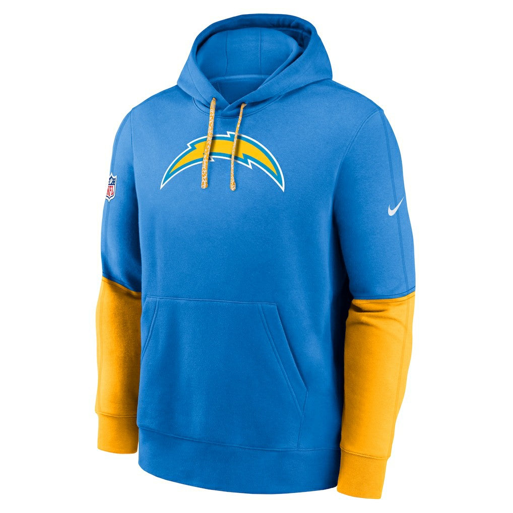 Los Angeles Chargers 2024 Sideline Club Pullover Hoodie - Powder Blue Hoodies