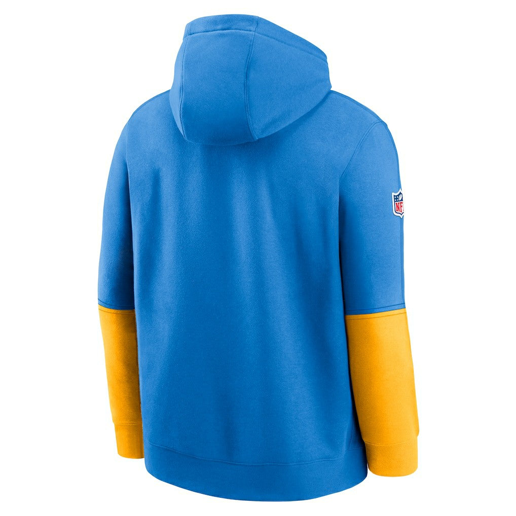 Los Angeles Chargers 2024 Sideline Club Pullover Hoodie - Powder Blue Hoodies