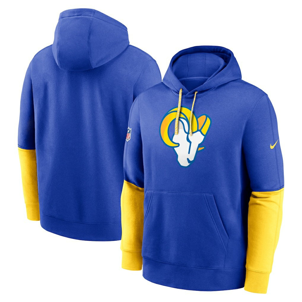 Los Angeles Rams 2024 Sideline Club Pullover Hoodie - Royal Hoodies