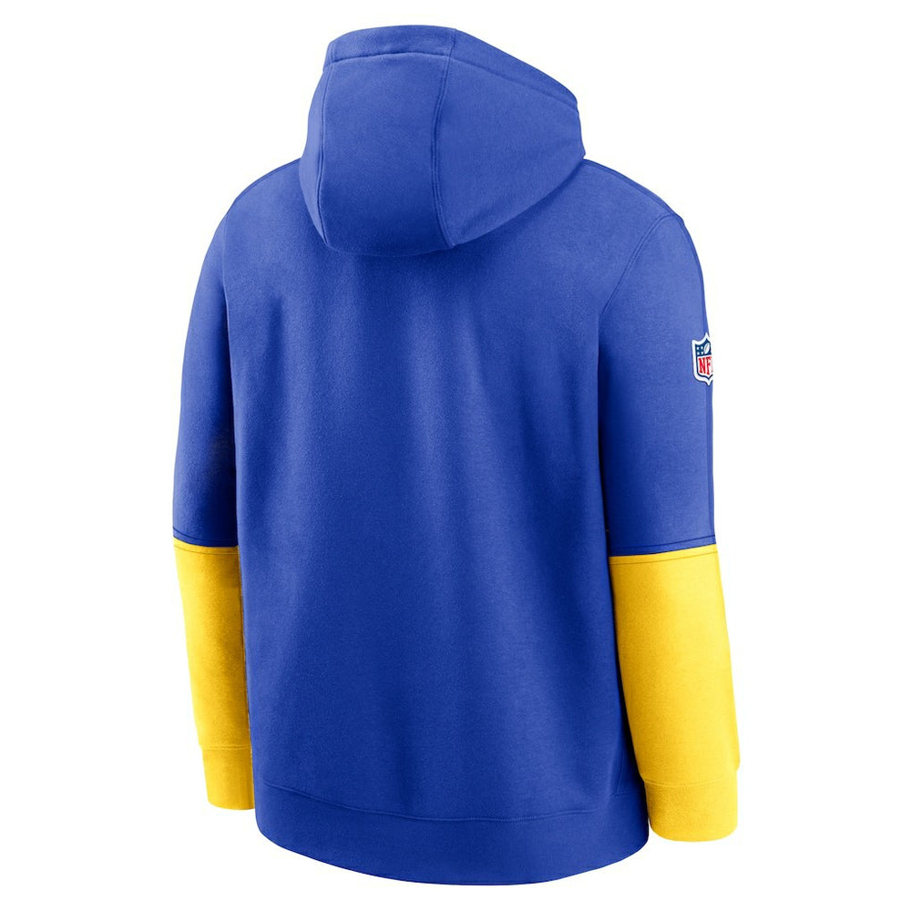 Los Angeles Rams 2024 Sideline Club Pullover Hoodie - Royal Hoodies