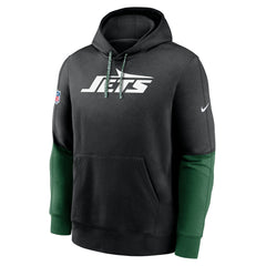 New York Jets 2024 Sideline Club Pullover Hoodie - Black Hoodies
