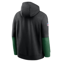 New York Jets 2024 Sideline Club Pullover Hoodie - Black Hoodies