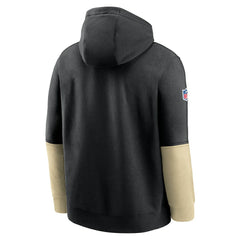 New Orleans Saints 2024 Sideline Club Pullover Hoodie - Black Hoodies