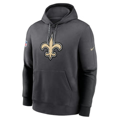 New Orleans Saints 2024 Sideline Club Pullover Hoodie - Anthracite Hoodies