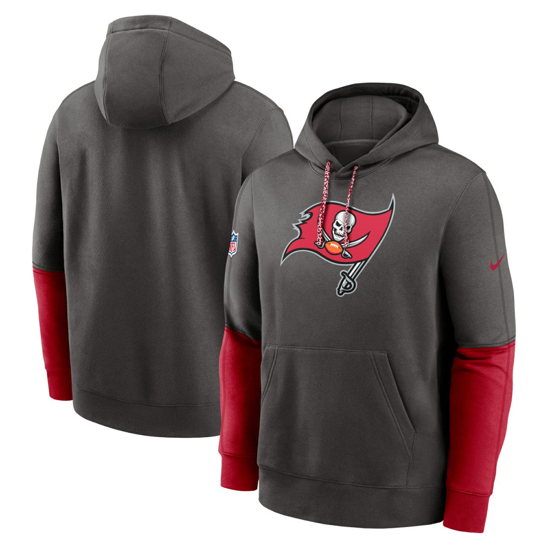 Tampa Bay Buccaneers 2024 Sideline Club Pullover Hoodie - Pewter Hoodies