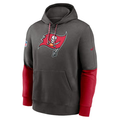 Tampa Bay Buccaneers 2024 Sideline Club Pullover Hoodie - Pewter Hoodies