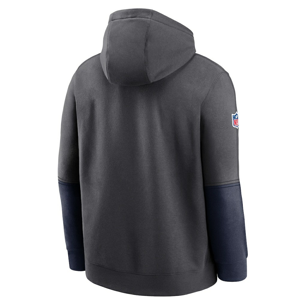 Seattle Seahawks 2024 Sideline Club Pullover Hoodie - Anthracite Hoodies