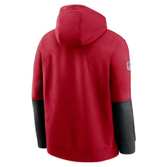 San Francisco 49ers 2024 Sideline Club Pullover Hoodie - Scarlet Hoodies
