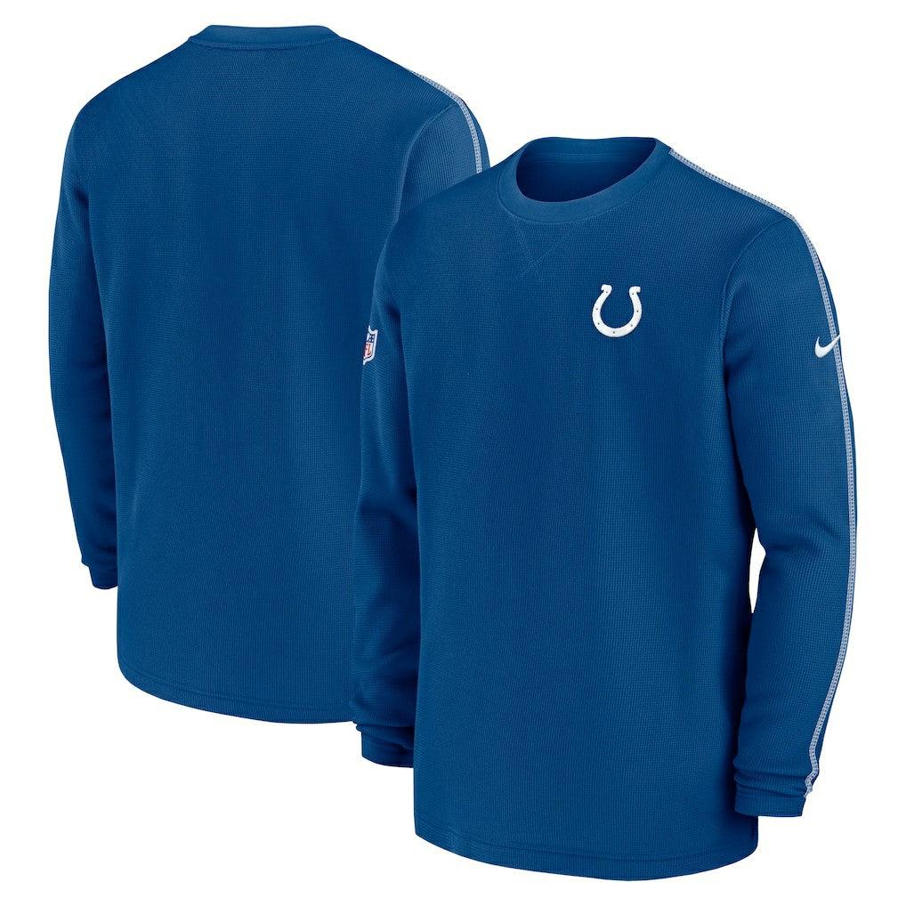 Indianapolis Colts 2024 Sideline Coaches Long Sleeve Top - Royal Tops