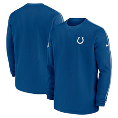 Indianapolis Colts 2024 Sideline Coaches Long Sleeve Top - Royal Tops
