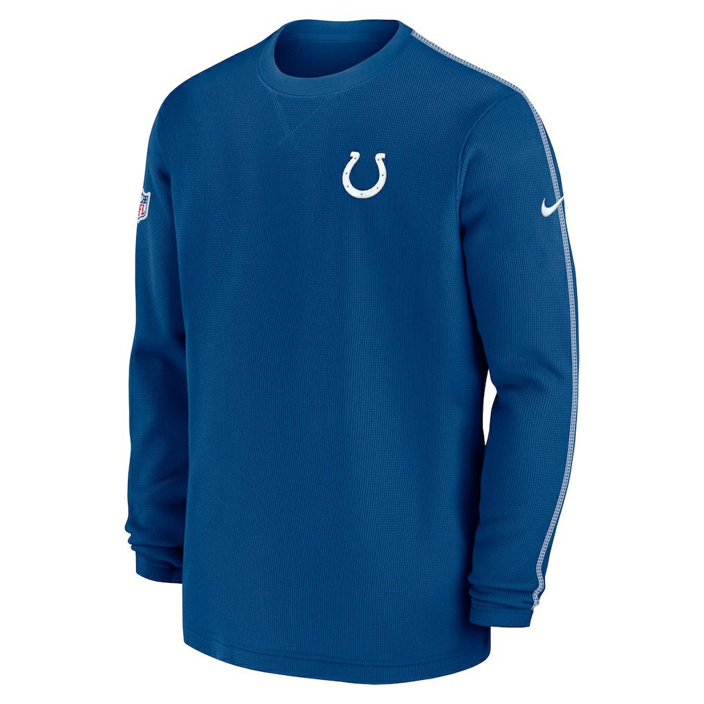 Indianapolis Colts 2024 Sideline Coaches Long Sleeve Top - Royal Tops