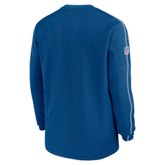 Indianapolis Colts 2024 Sideline Coaches Long Sleeve Top - Royal Tops