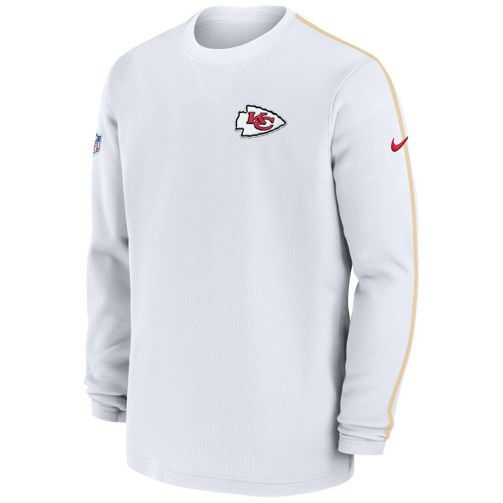 Kansas City Chiefs 2024 Sideline Coaches Long Sleeve Top - Red Tops