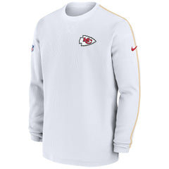 Kansas City Chiefs 2024 Sideline Coaches Long Sleeve Top - Red Tops