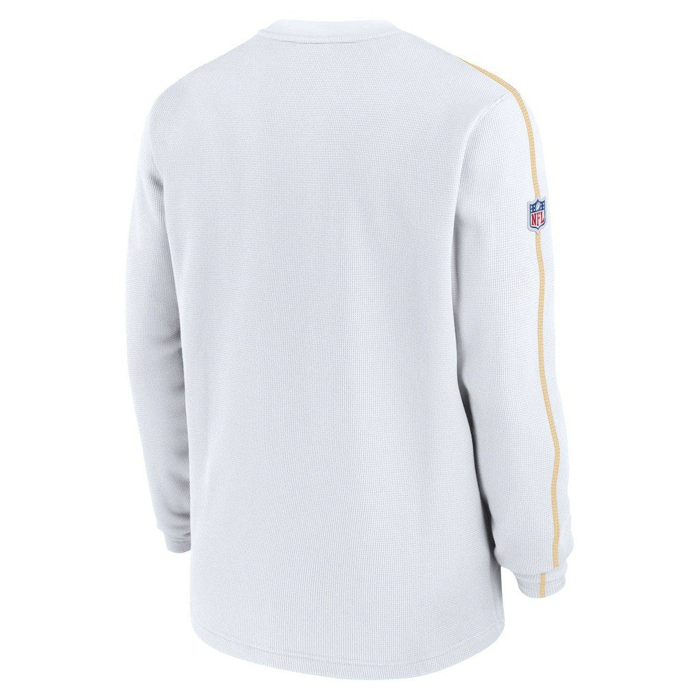 Kansas City Chiefs 2024 Sideline Coaches Long Sleeve Top - White Tops