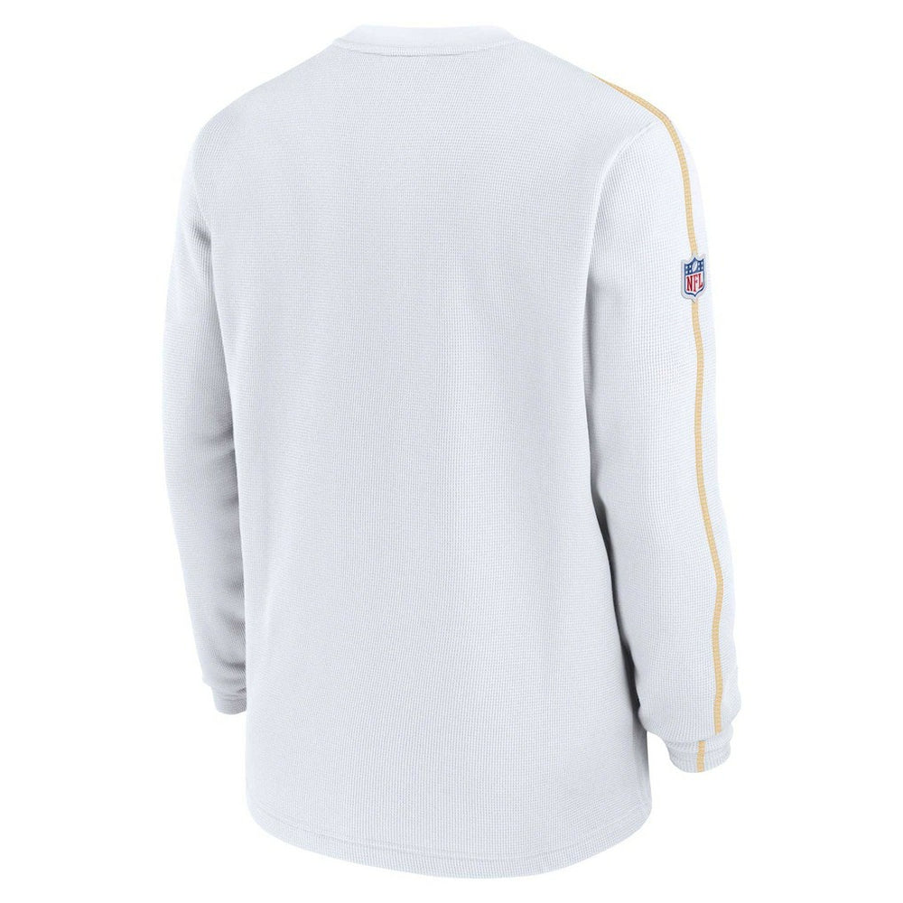 Kansas City Chiefs 2024 Sideline Coaches Long Sleeve Top - White Tops