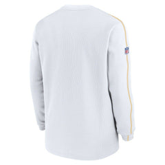 Kansas City Chiefs 2024 Sideline Coaches Long Sleeve Top - White Tops