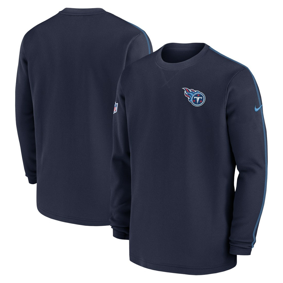 Tennessee Titans 2024 Sideline Coaches Long Sleeve Top - Navy Tops