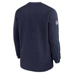 Tennessee Titans 2024 Sideline Coaches Long Sleeve Top - Navy Tops