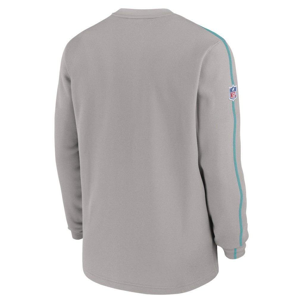 Miami Dolphins 2024 Sideline Coaches Long Sleeve Top - Gray Tops