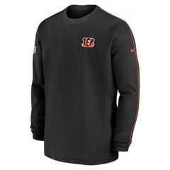 Cincinnati Bengals 2024 Sideline Coaches Long Sleeve Top - Black Tops
