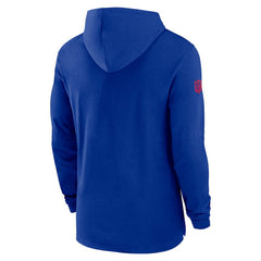 Buffalo Bills 2024/25 Sideline Performance Long Sleeve Hoodie T-Shirt - Royal Hoodies