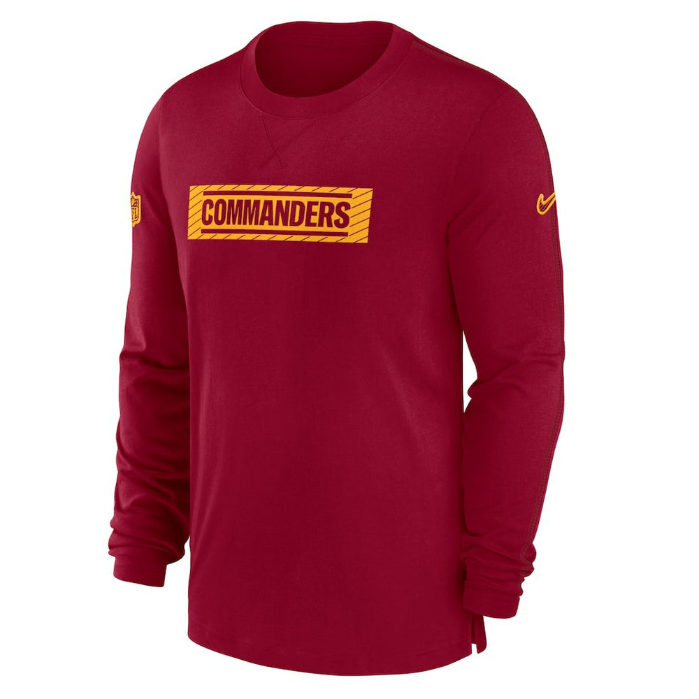 Washington Commanders Sideline Player Performance Long Sleeve T-Shirt - Burgundy T-shirts
