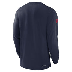 New England Patriots Sideline Player Performance Long Sleeve T-Shirt - Navy T-shirts