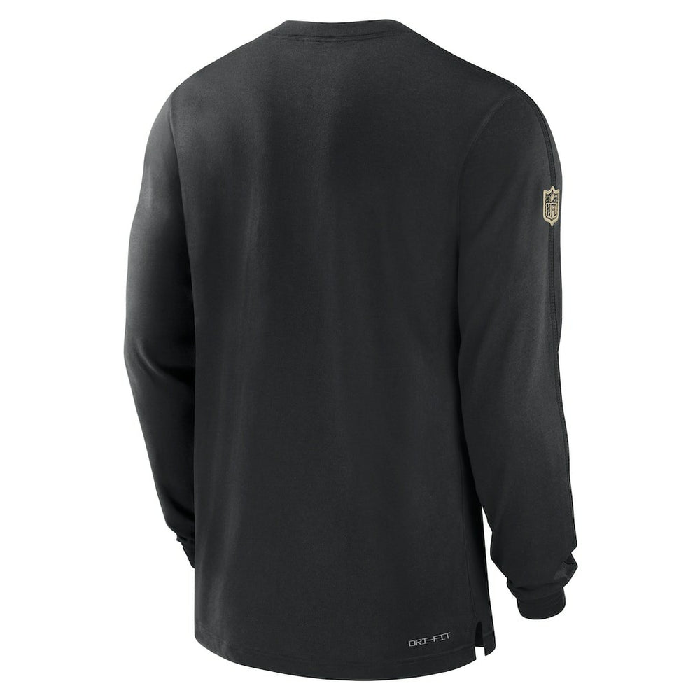 New Orleans Saints Sideline Player Performance Long Sleeve T-Shirt - Black T-shirts