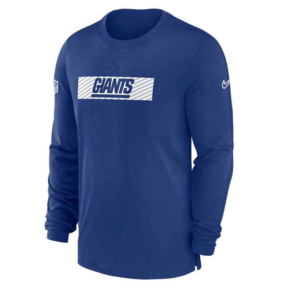 New York Giants Sideline Player Performance Long Sleeve T-Shirt - Royal T-shirts