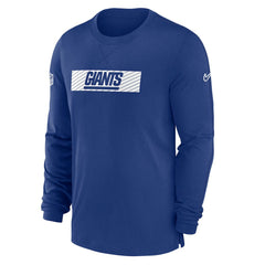 New York Giants Sideline Player Performance Long Sleeve T-Shirt - Royal T-shirts