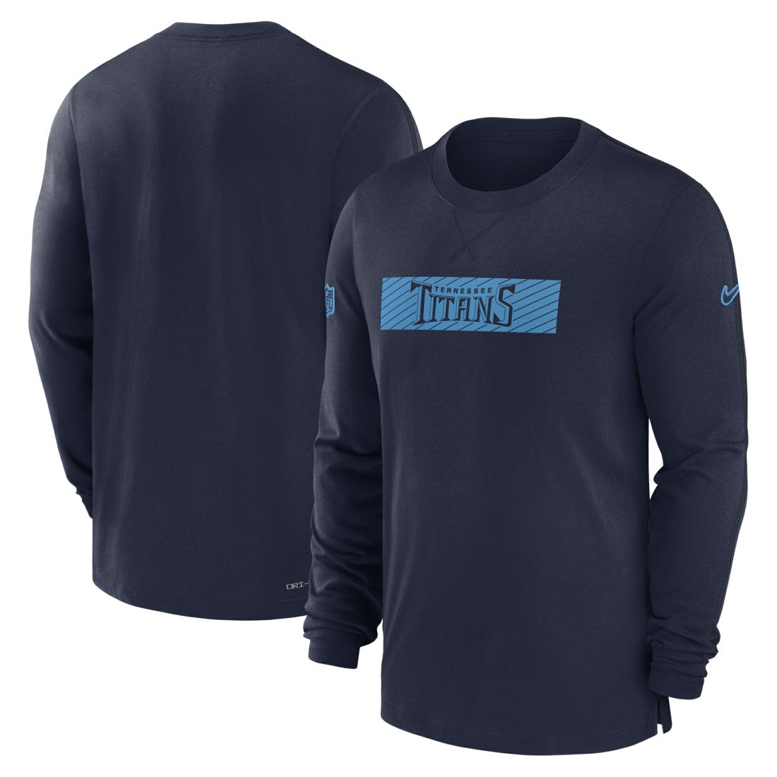 Tennessee Titans Sideline Player Performance Long Sleeve T-Shirt - Navy T-shirts