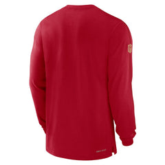 San Francisco 49ers Sideline Player Performance Long Sleeve T-Shirt - Scarlet T-shirts