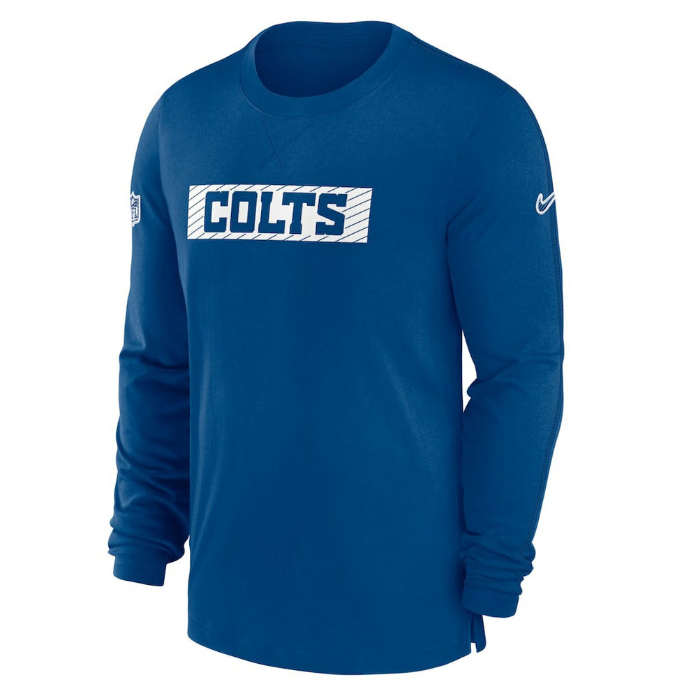 Indianapolis Colts Sideline Player Performance Long Sleeve T-Shirt - Royal T-shirts